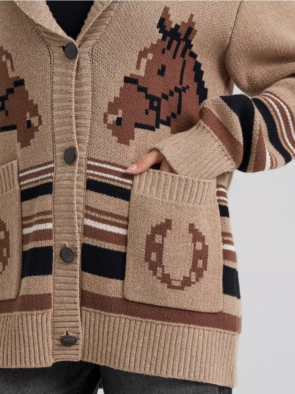 Wrangler Retro Montana Cardigan Size M - Picture 4 of 10